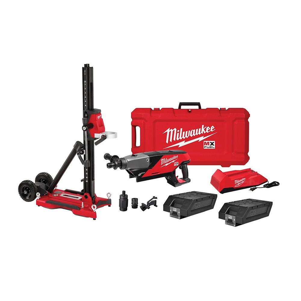 MX FUEL Lithium-Ion Cordless Handheld Core Drill Kit with Stand
