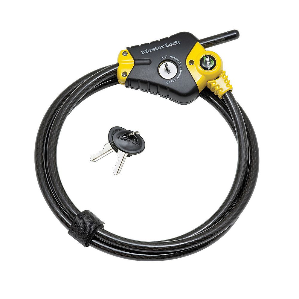 Master Lock Adjustable Locking Cables The Home Depot Canada
