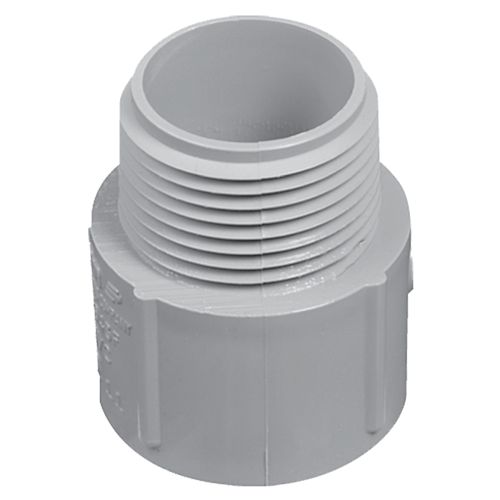 Schedule 40 PVC Male Terminal Adapter  1/2 Inch