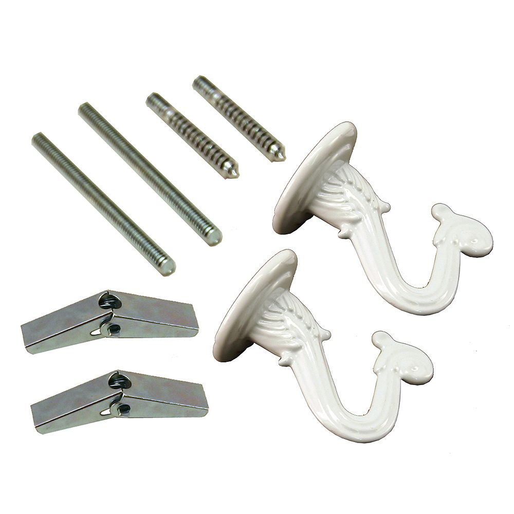 Atron White Swag Hooks (2Piece) The Home Depot Canada