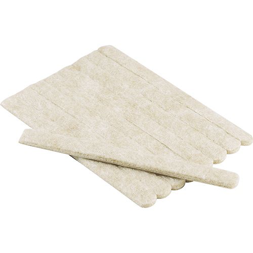 Everbilt 1/2-inch x 6-inch Heavy-Duty Beige Felt Strips (9-Pack)