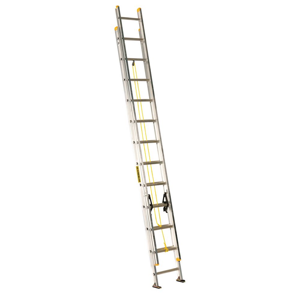 Featherlite aluminum extension ladder 24 Feet grade I The Home Depot Canada