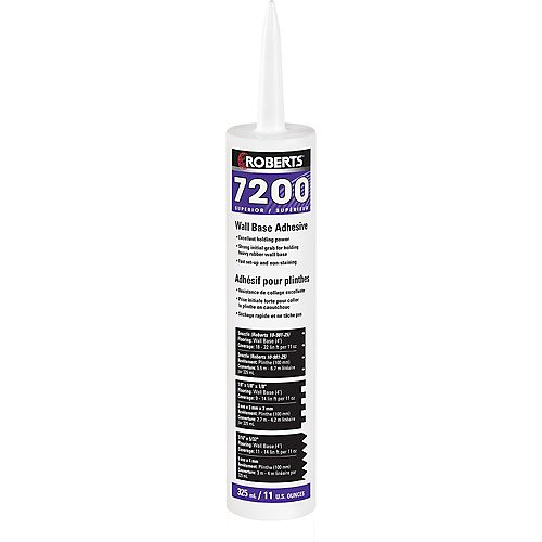 7200, 325mL Wall Base Adhesive, Superior Grade, in Caulking Tube