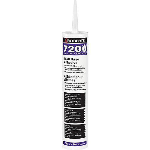 7200, 887mL Wall Base Adhesive, Superior Grade, in Caulking Tube