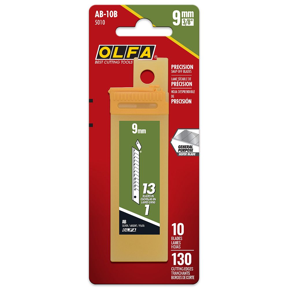 Olfa 9mm SnapOff Replacement Blades, 10 pack The Home Depot Canada