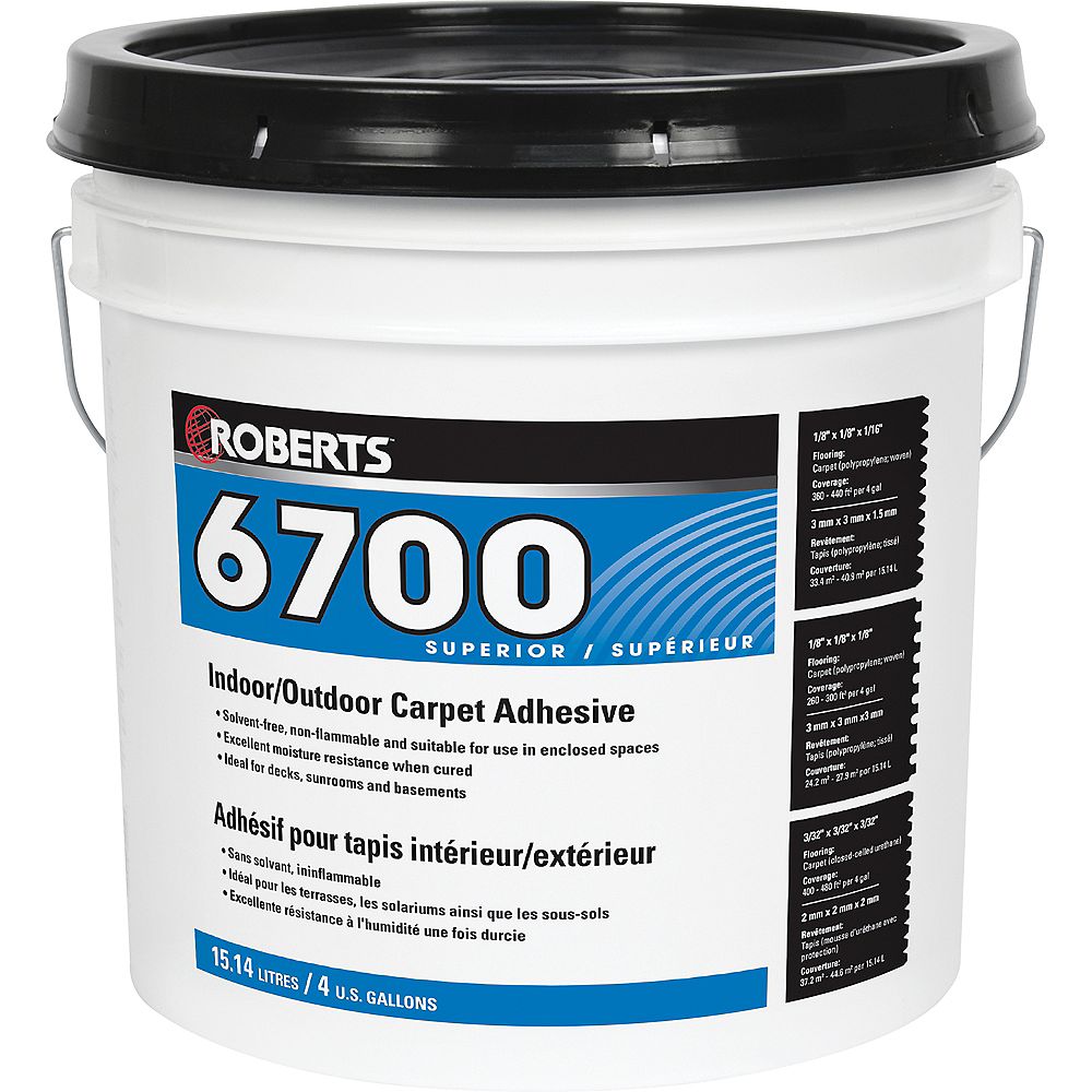 Roberts 6700, 15L Indoor/Outdoor Carpet Adhesive and Glue | The Home