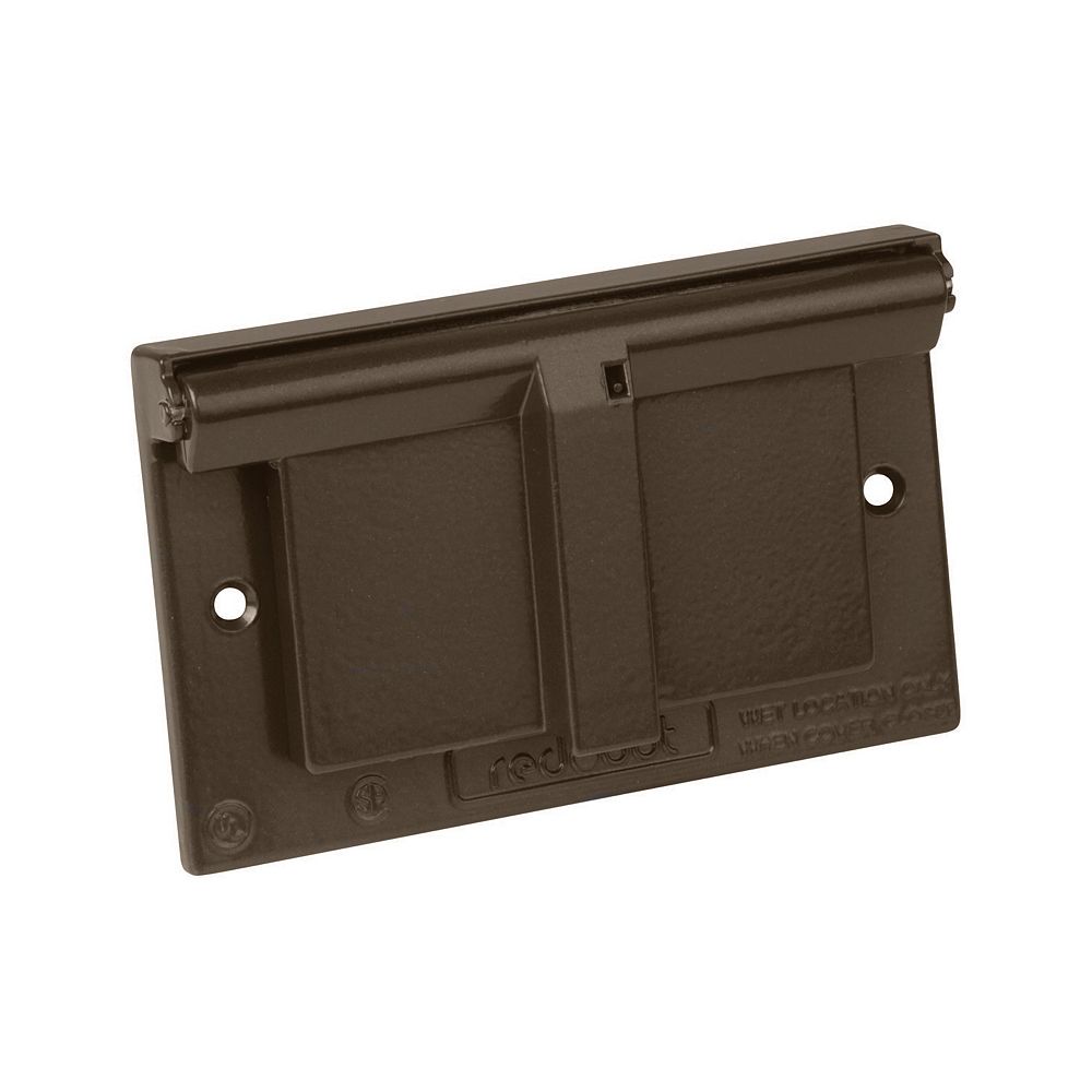 Red Dot GFCI Receptacle Cover Horizontal, Bronze The Home Depot Canada