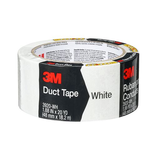 Multi-Purpose Duct Tape 3920-WH, White, 1.88 in x 20 yd (48 mm x 18.2 m)