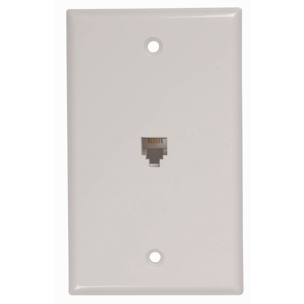 RCA Modular Wall Outlet-White | The Home Depot Canada