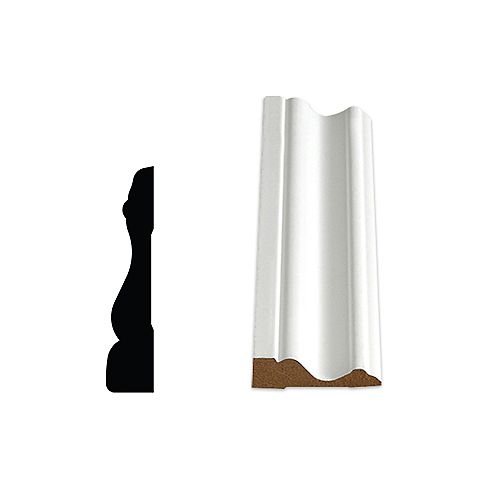 5/8-inch x 2.3/4-inch x 85-inch Colonial MDF Primed Fibreboard Casing