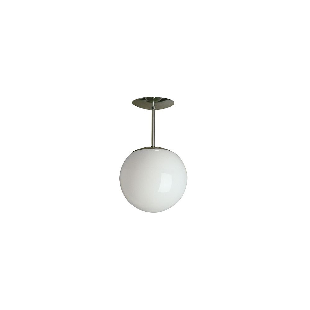 Hampton Bay 8inch Swedish Ball Pendant in White Glass The Home Depot