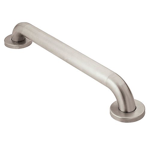 36-inch x 1.5-inch Peened Grab Bar in Stainless Steel (ADA Compliant)