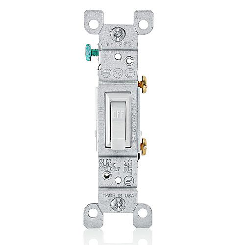 Single-Pole Toggle Switch,  White