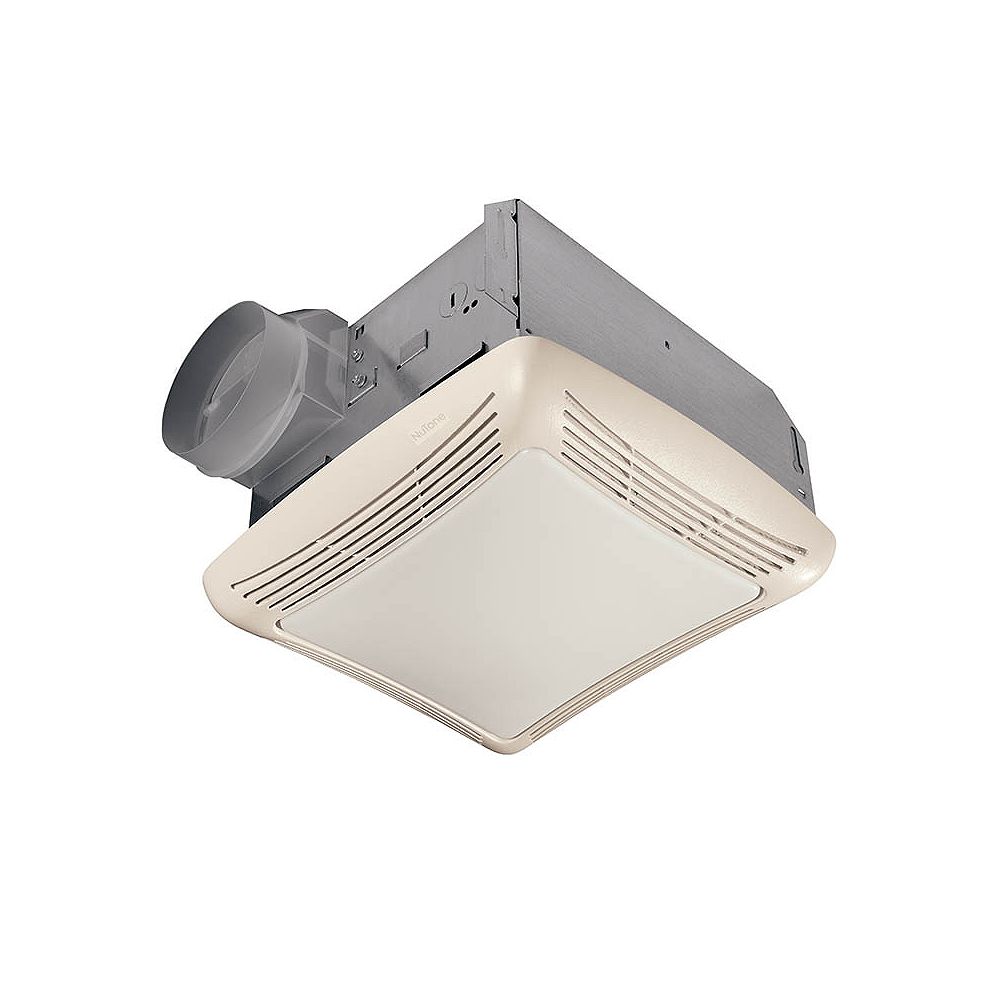 Nutone 50 Cfm Ceiling Bathroom Exhaust Fan With Light The Home Depot Canada
