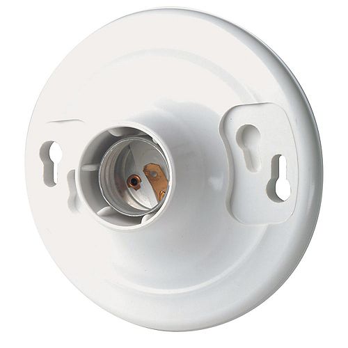 Keyless Lamp holder, White