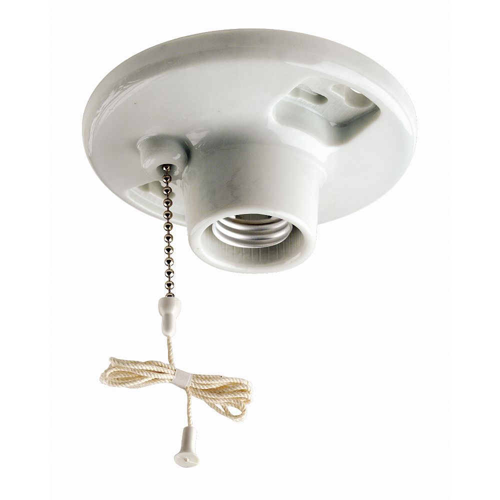 Leviton Lamp holder With Pull Chain Switch | The Home ... Leviton Lamp holder With Pull Chain Switch | The Home ...