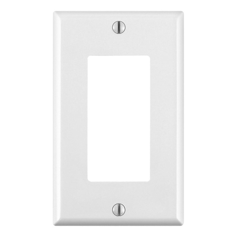 Leviton Decora Wall Plate 1 Gang White The Home Depot Canada   P 1000107146 