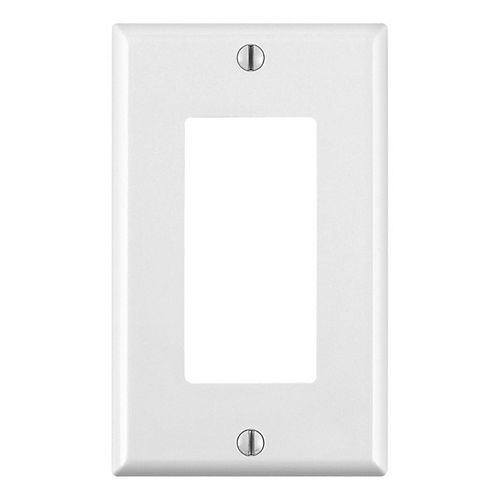 Decora wall plate 1 Gang, White