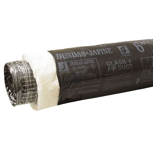 Flexible Insulated Ducting 6 inch X 25 foot