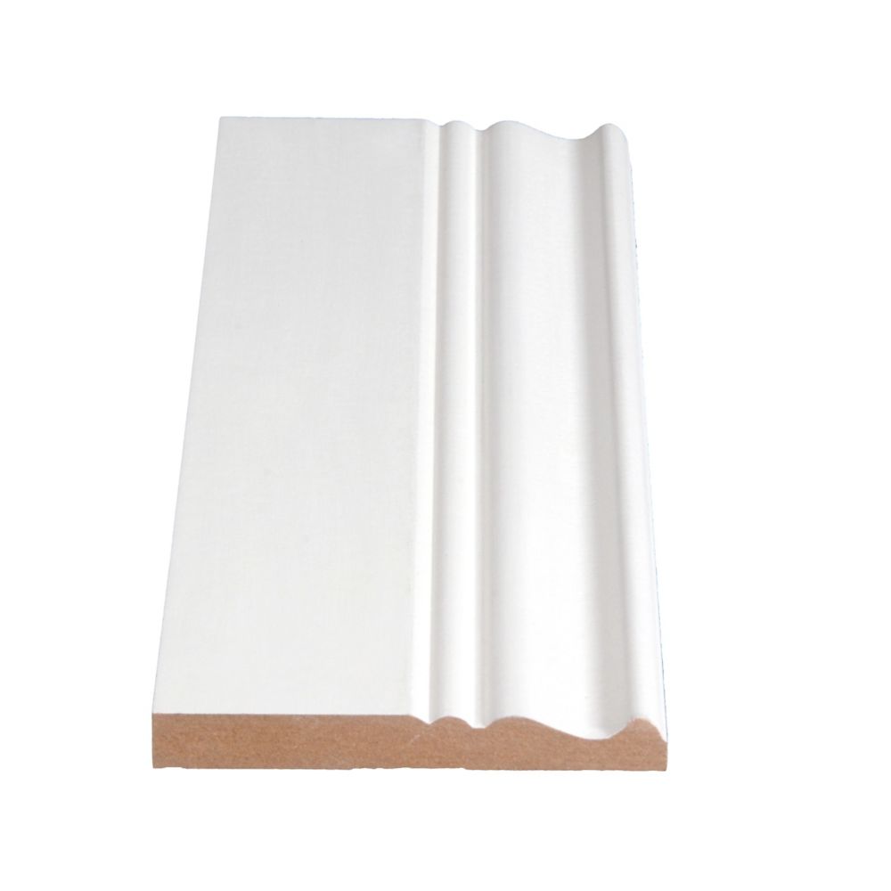 Alexandria Moulding 1/2-inch X 3 7/8-inch MDF Primed Fibreboard ...