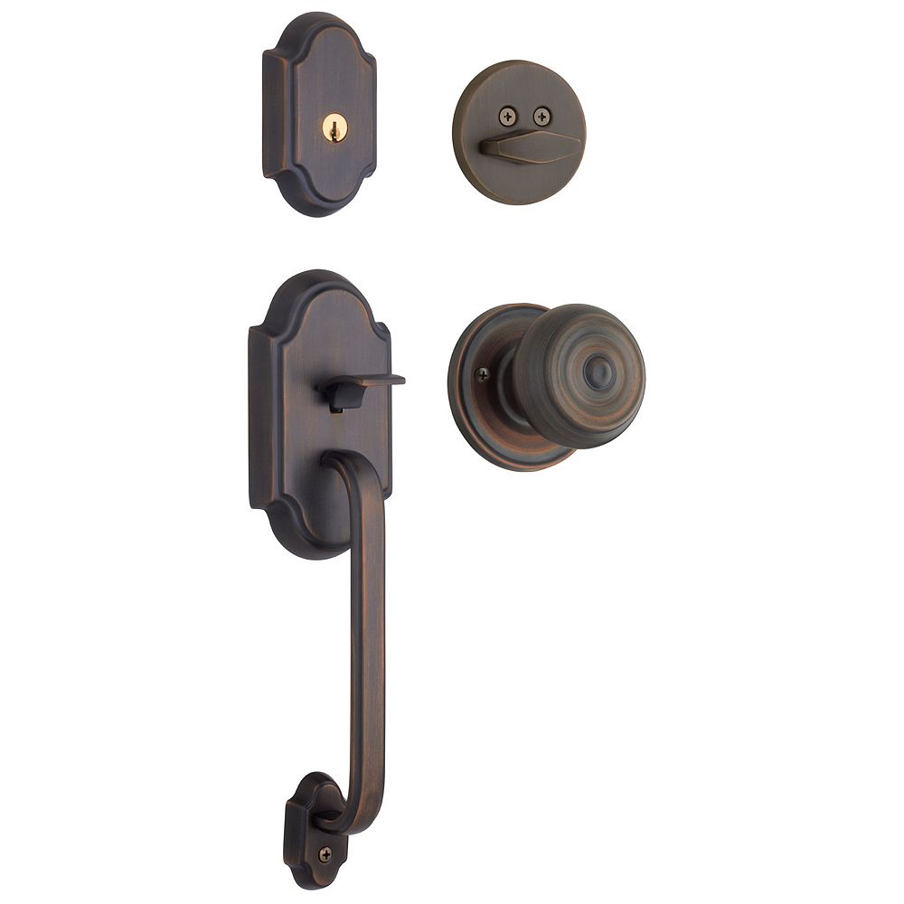 Weiser Columbia Handleset with Pheonix Knob in Bronze The