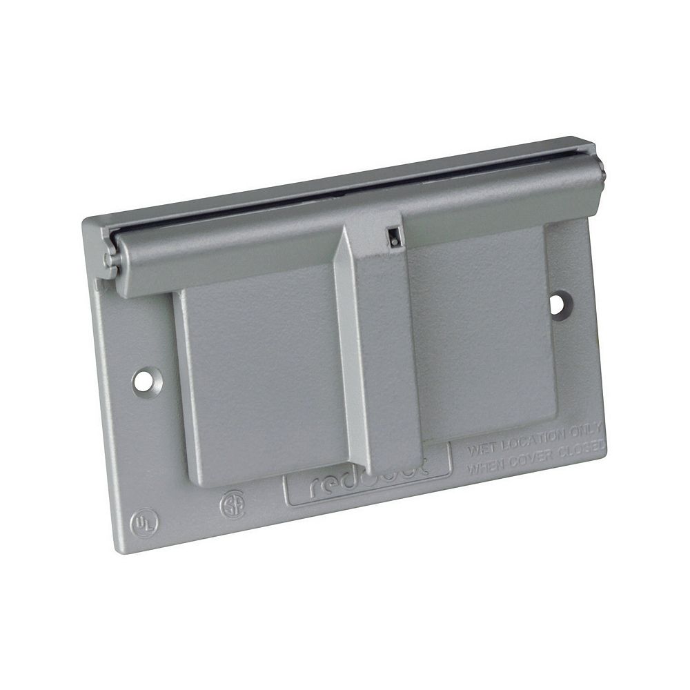Red Dot GFCI Receptacle Cover Horizontal, Silver The Home Depot Canada