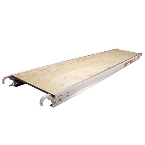 7 ft. x 19-inch Aluminum Scaffold Platform with Plywood Deck