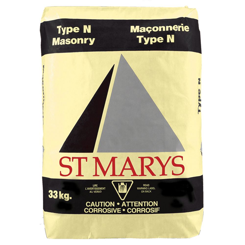 St Mary Type N Masonry Cement 30 Kg The Home Depot Canada