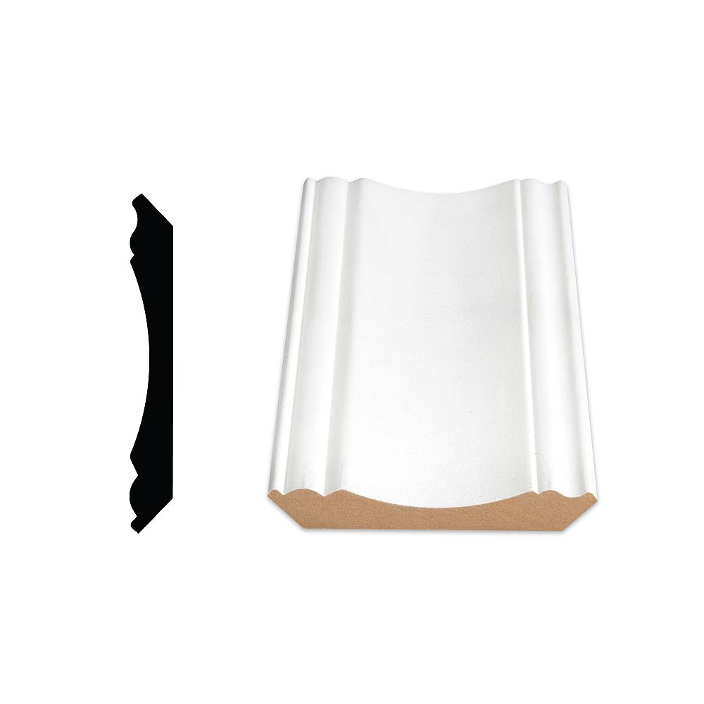 Alexandria Moulding 5/8inch x 4 1/2inch x 96inch MDF Primed