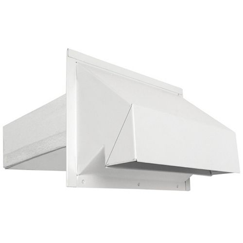 3-1/4x10-inch R2 Exhaust Hood with screen - white