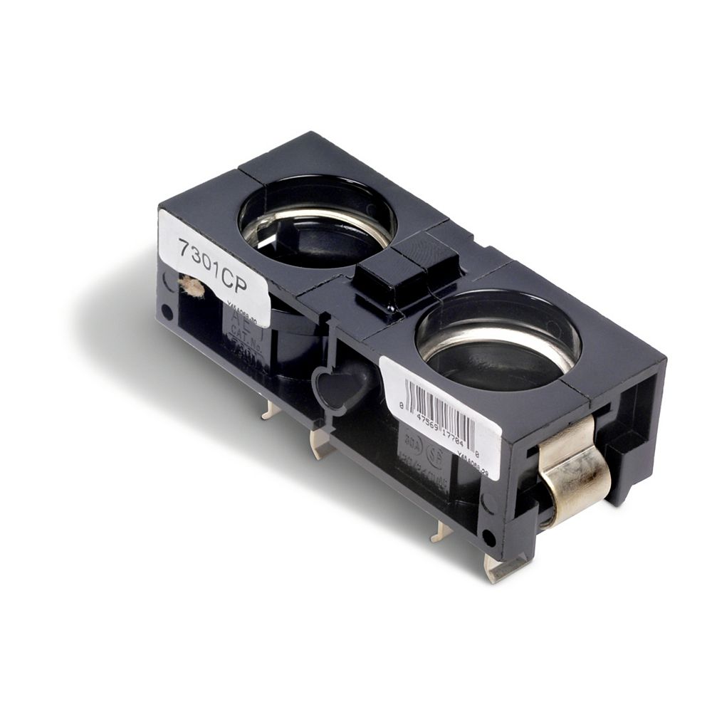 Schneider Electric PlugIn Twin Single Pole Fuse Head The Home Depot