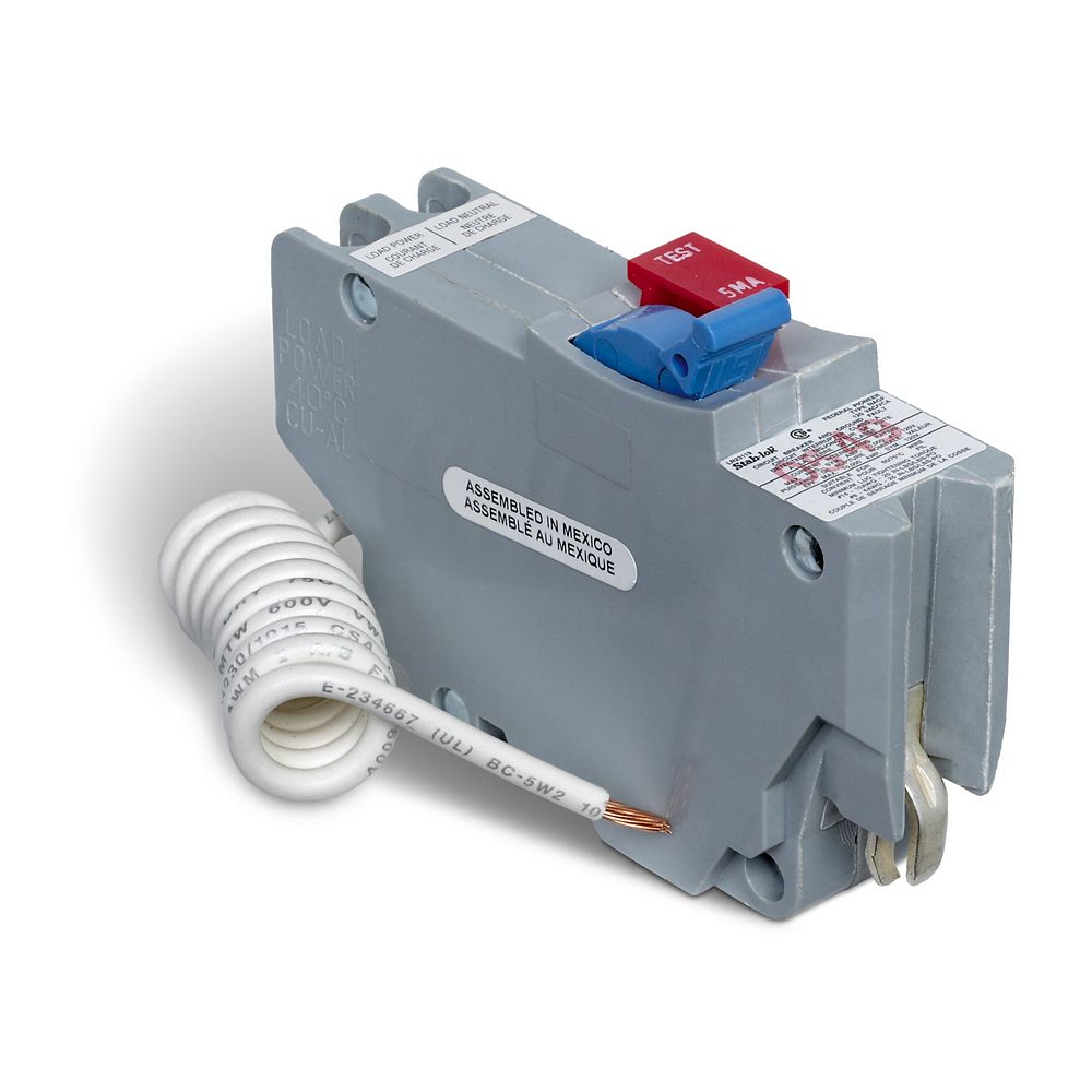 Schneider Electric Single Pole 15 Amp Stab-lok Plug-On GFCI Circuit