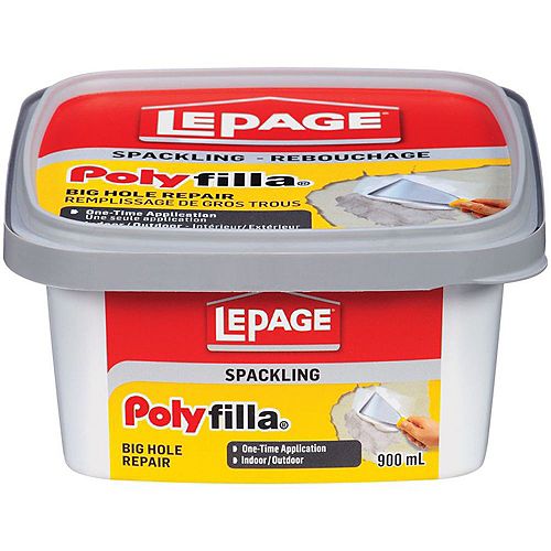 LePage Polyfilla Spackling Big Hole Repair, 900 ml