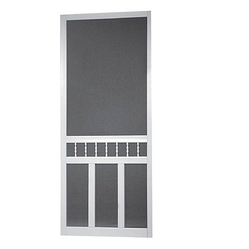 32-inch x 80-inch Waccamaw Solid Vinyl Screen Door