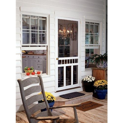 34-inch x 80-inch Waccamaw Solid Vinyl Screen Door