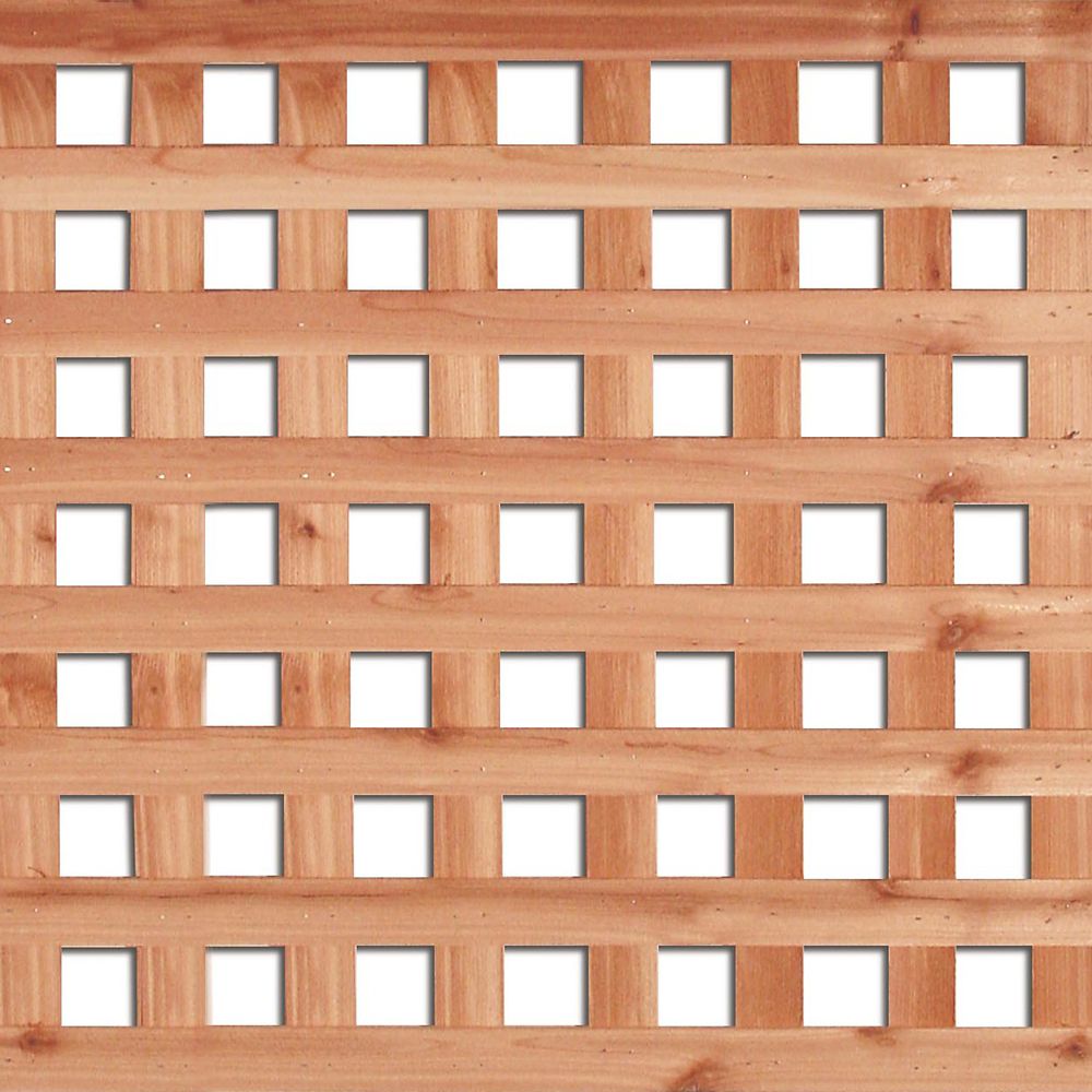 tall rectangular cedar lattice privacy panels for sale