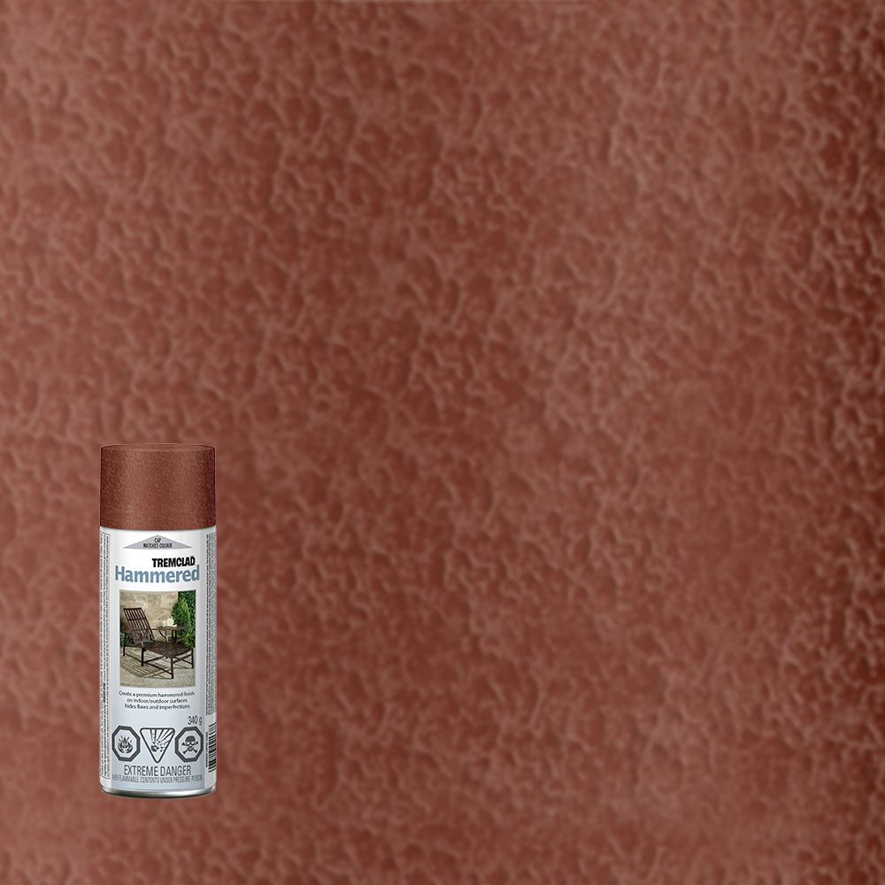 TREMCLAD Hammered Finish Paint In Copper 340 G Aerosol Spray Paint   P 1000113847 