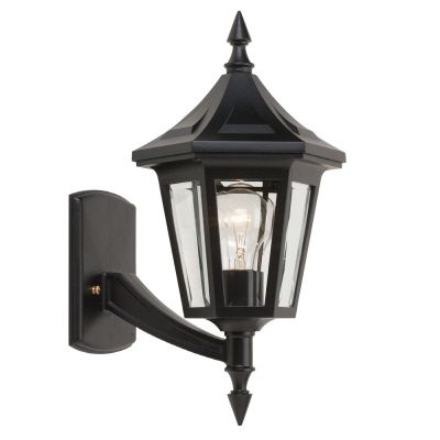 Bailey Street Home - 147-BEL-759485 - Lantern Design 1-Light Outdoor Wall Mount With Clear Beveled Glass 6.5 Inches W X 17 Inches H