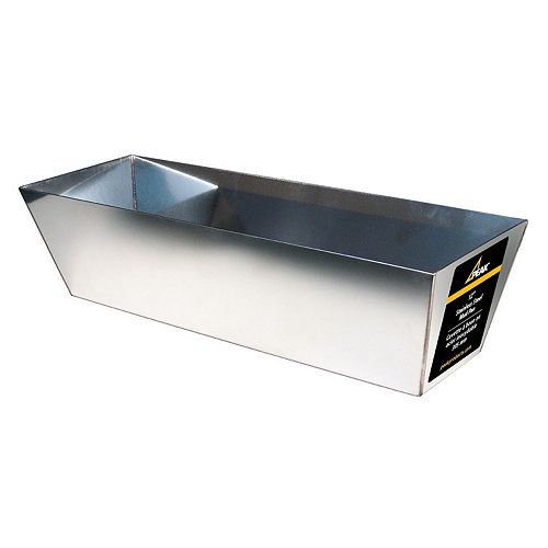 12-inch Stainless Steel Drywall Mud Pan