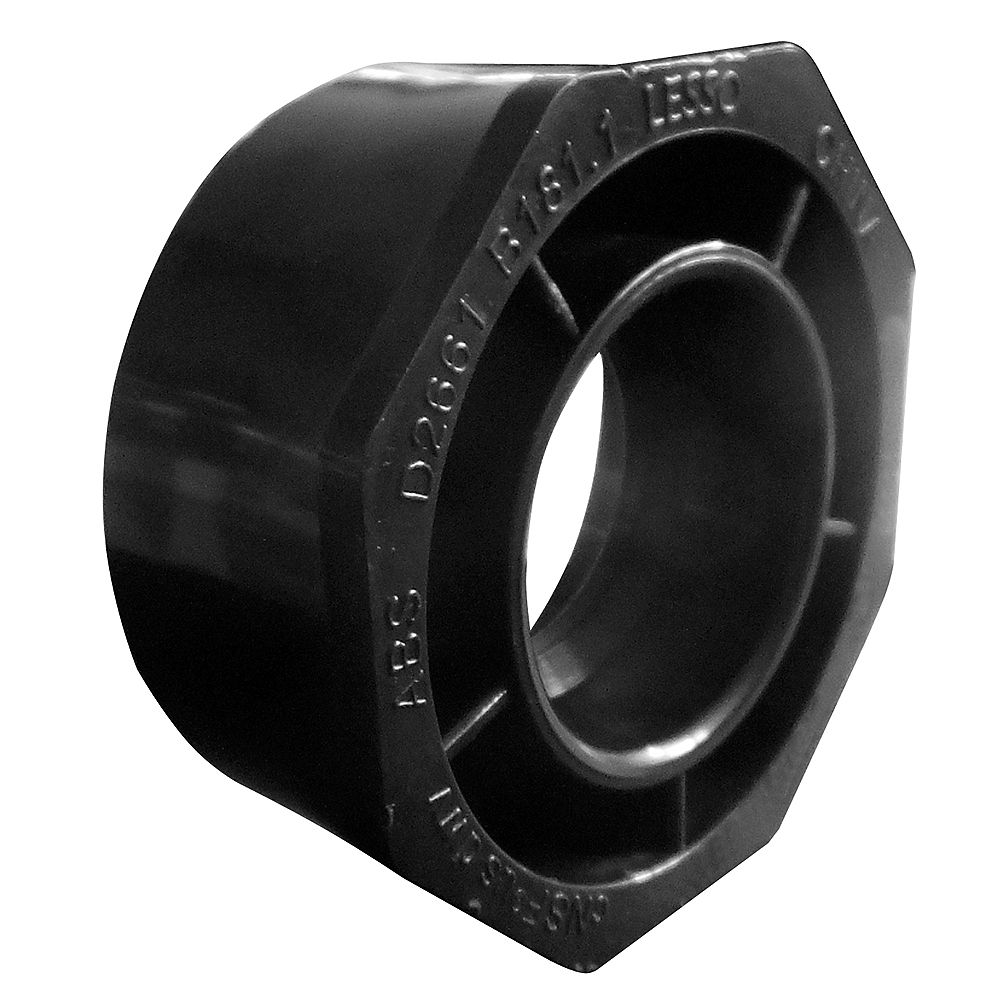 LESSO 3 x 2 In. ABS Flush Bushing Spg x Hub The Home Depot Canada