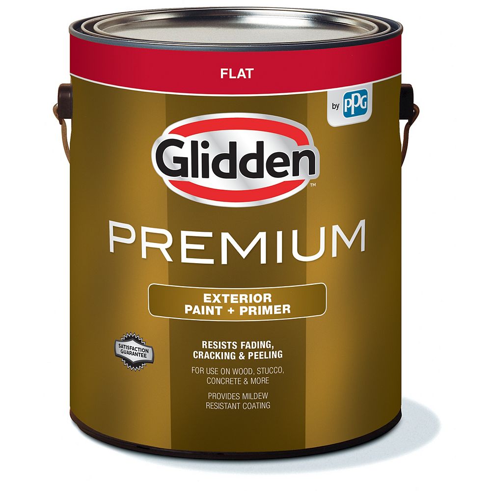 Glidden Premium 3.4L Flat Accent Base Exterior Paint Glidden Premium 3.4L Flat Accent Base Exterior Paint