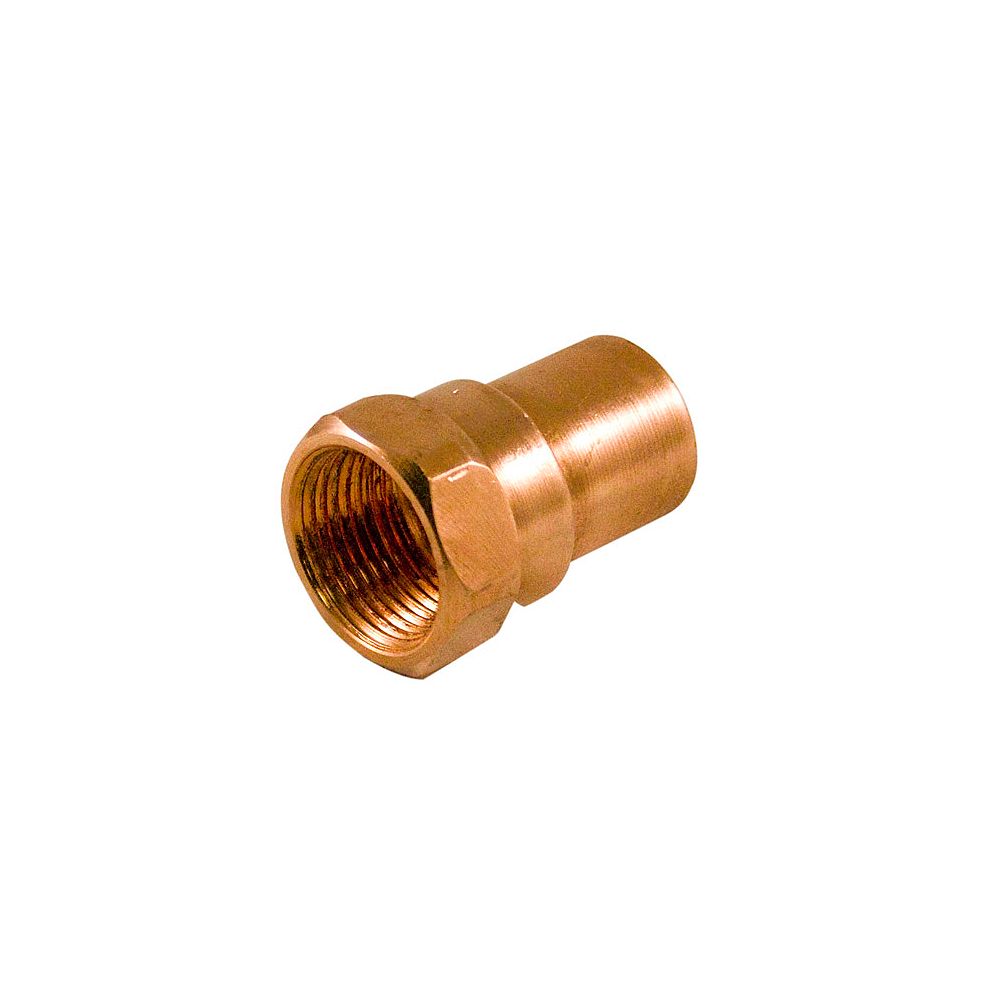 Aqua Dynamic Fitting Copper Female Adapter 1 2 Inch X 3 4 Inch Copper To Female The Home Depot Canada