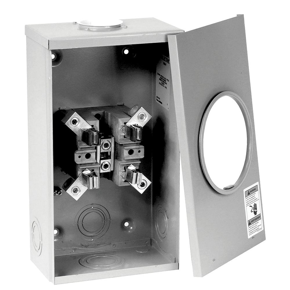 Microlectric 200A/600V Overhead 2inch Hub Meter Socket The Home Depot Canada
