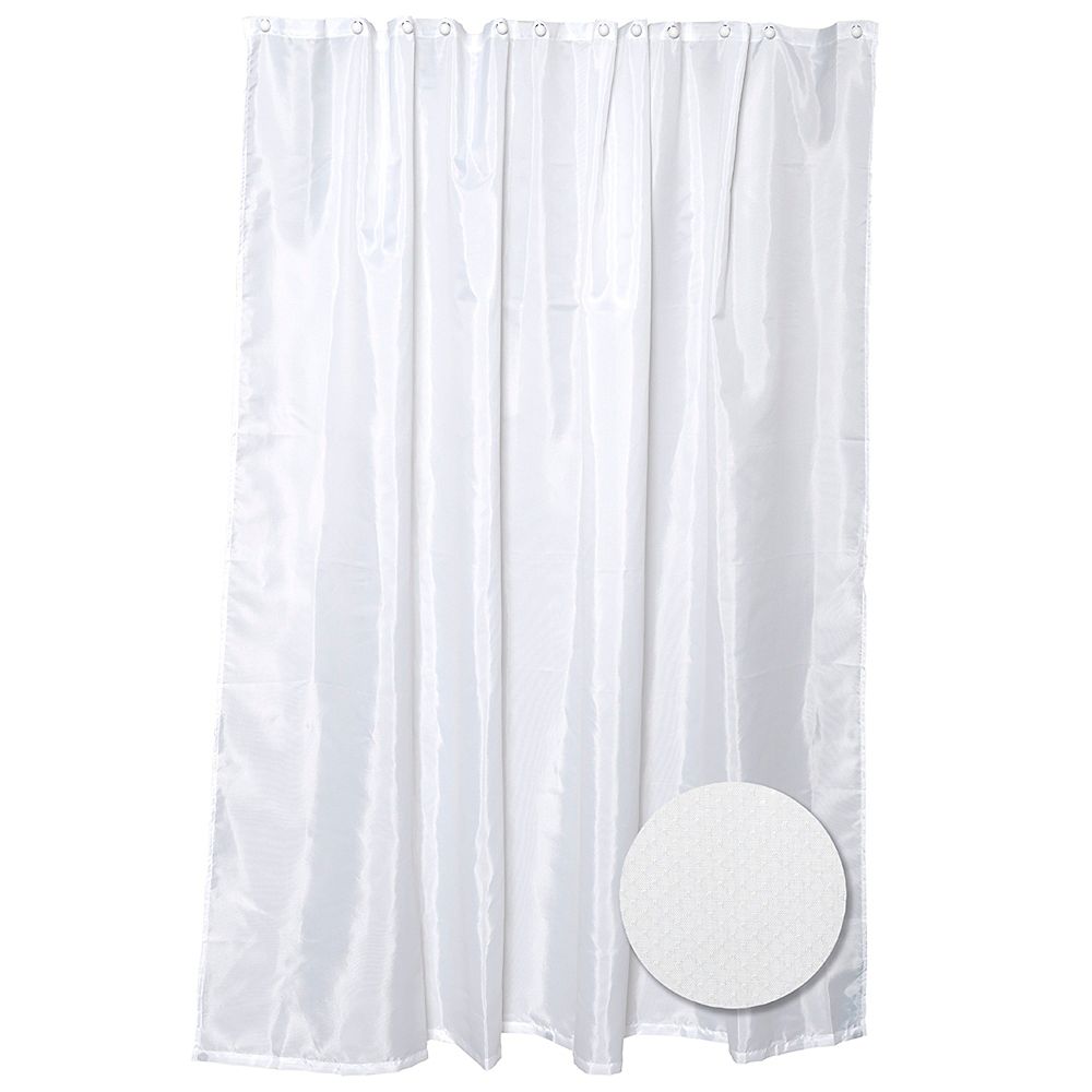 Zenith Products Fabric Shower Liner White The Home Depot Canada