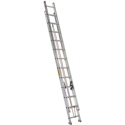 Featherlite 24 ft. Aluminum Multi Section Extension Ladder with 200lb. Load Capacity Type 3 Duty Rating