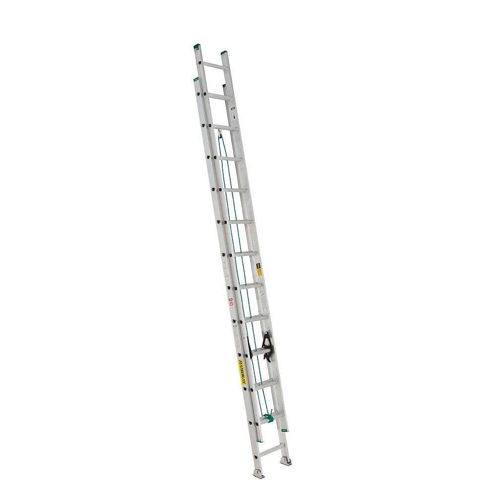 Featherlite aluminum extension ladder 24 Feet grade II The Home Depot Canada