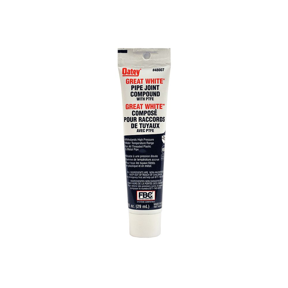 Oatey 1 Oz White Pipe Joint Compound The Home Depot Canada