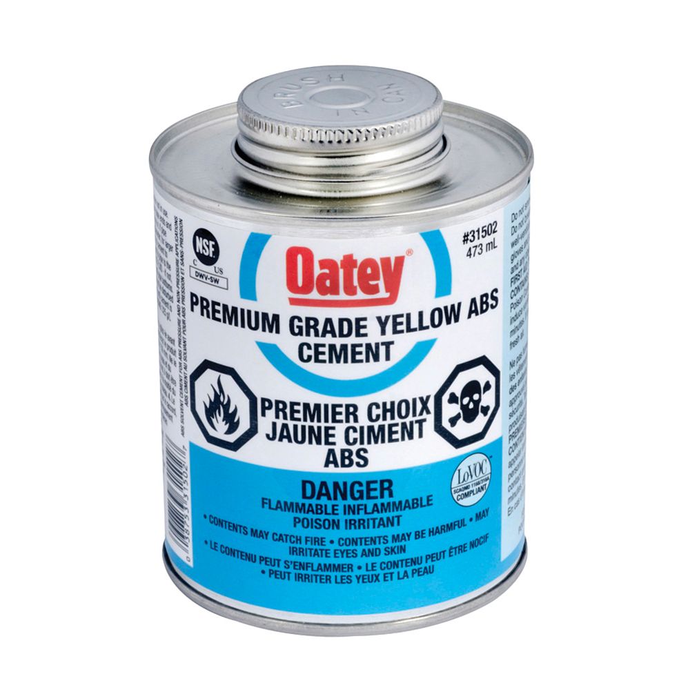 Oatey 473 Ml Abs Cement Yellow (C) | The Home Depot Canada