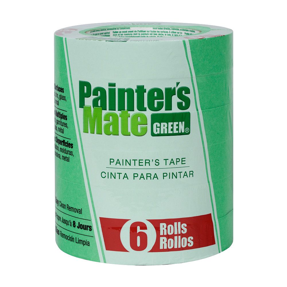 Painter's Mate Green Painter's Tape, .94 inch x 60 yds., Green (6Pack