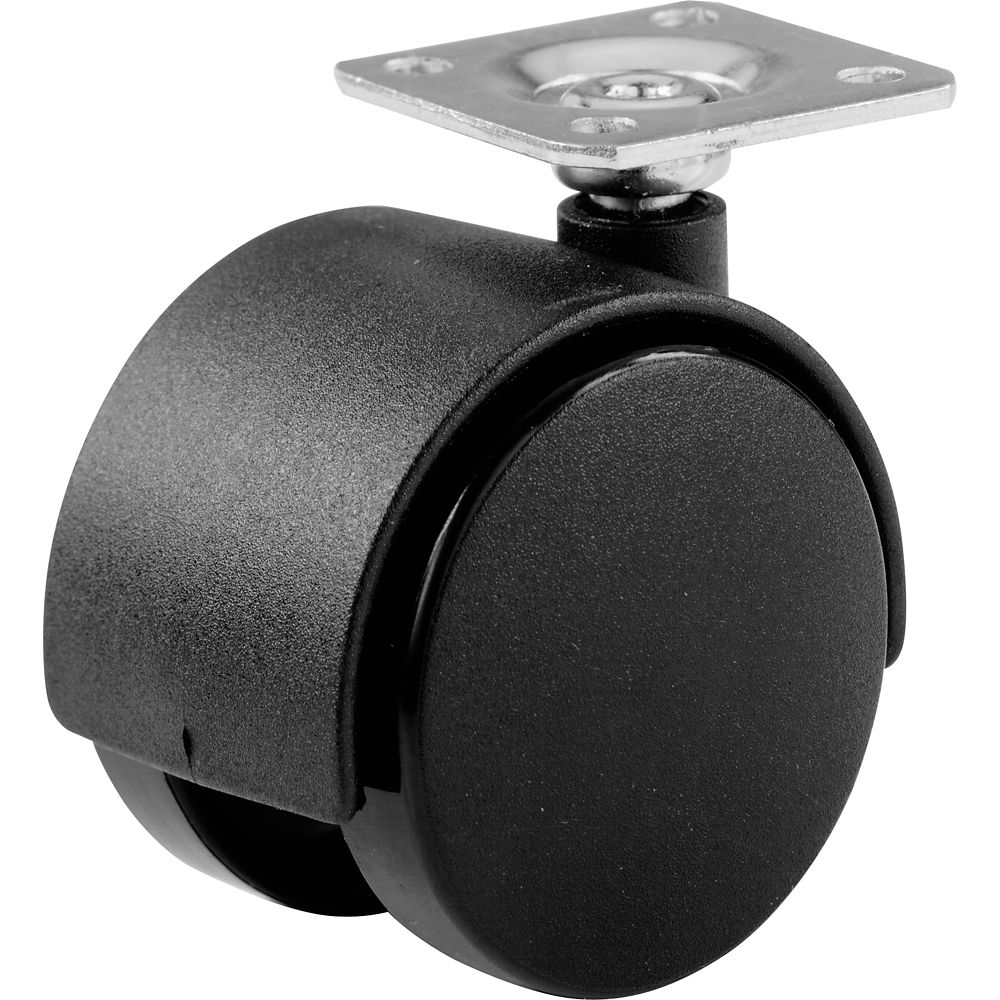 Lot De 5 Roulettes Pour Chaise De Bureau - 11 Mm X 22 Mm - Silencieuses, En Polyuréthane - Capacité 200kg - Argenté